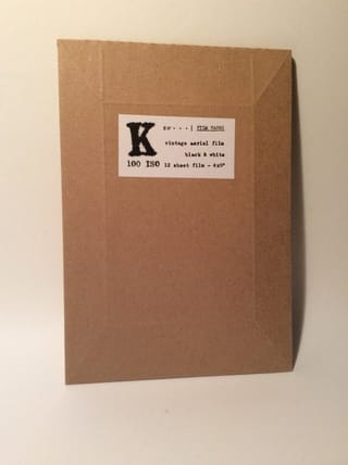 Film Washi Film Washi「K」ヴィンテージ航空フィルム 4x5 film